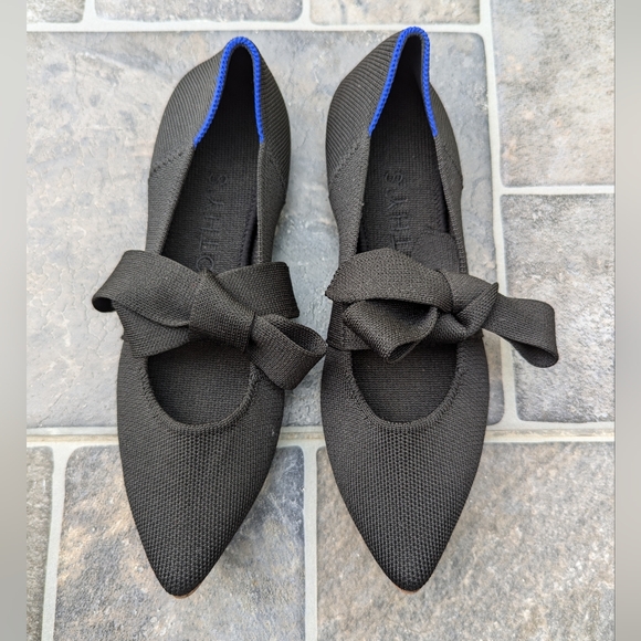 Rothys Mary Jane Pointed Tie Flats - Picture 4 of 11